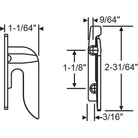 Strybuc KEEPER LH FLANGE 50-1273LH